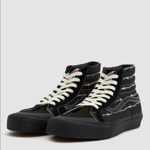 vans sk8 hi barbed wire